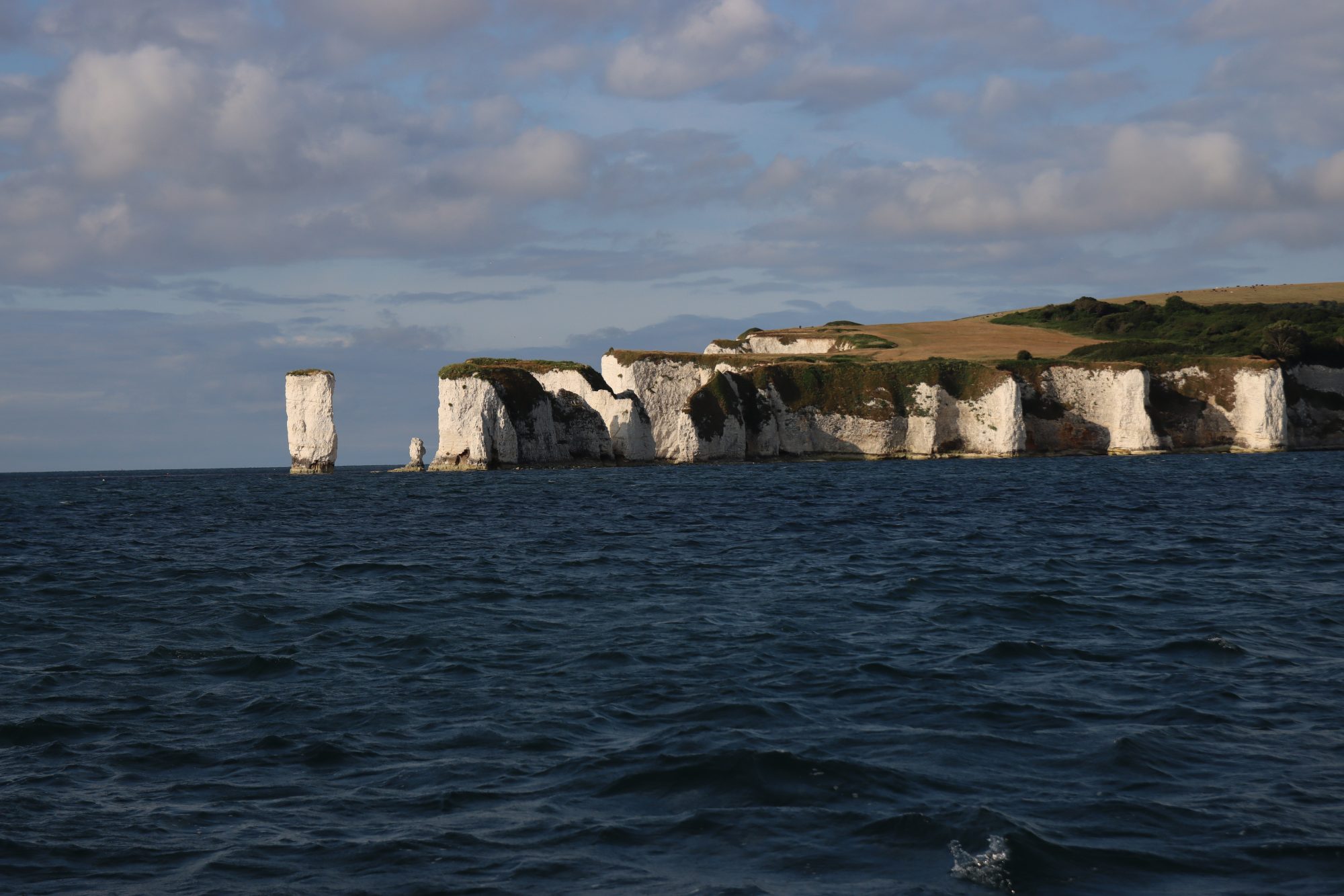 Old Harry Rocks looking from the Poole Entrance Channel